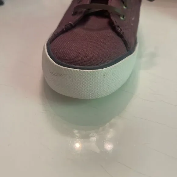 Sperry Top Sider Shoes Womens 5.5 Crest Vibe Sneakers Maroon Fabric - Picture 8 of 11